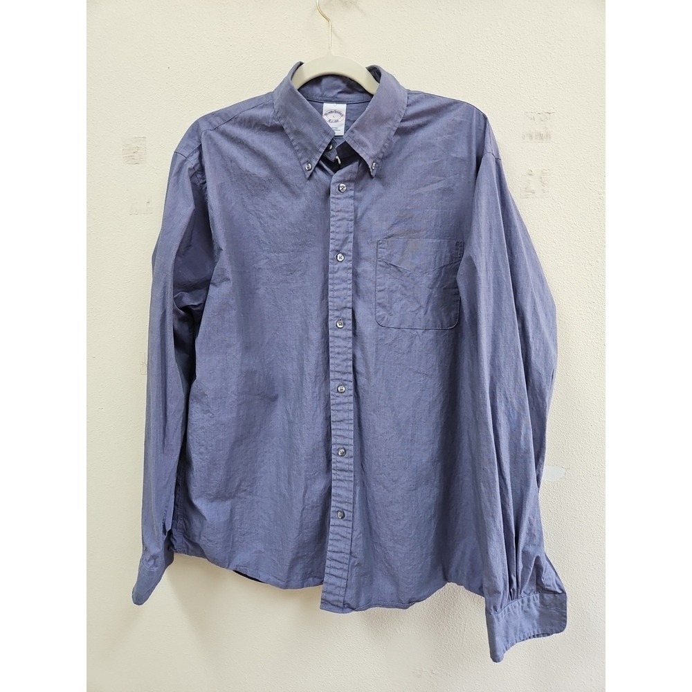 Brooks Brothers Shirt Mens Large  Long Sleeve Button cotton